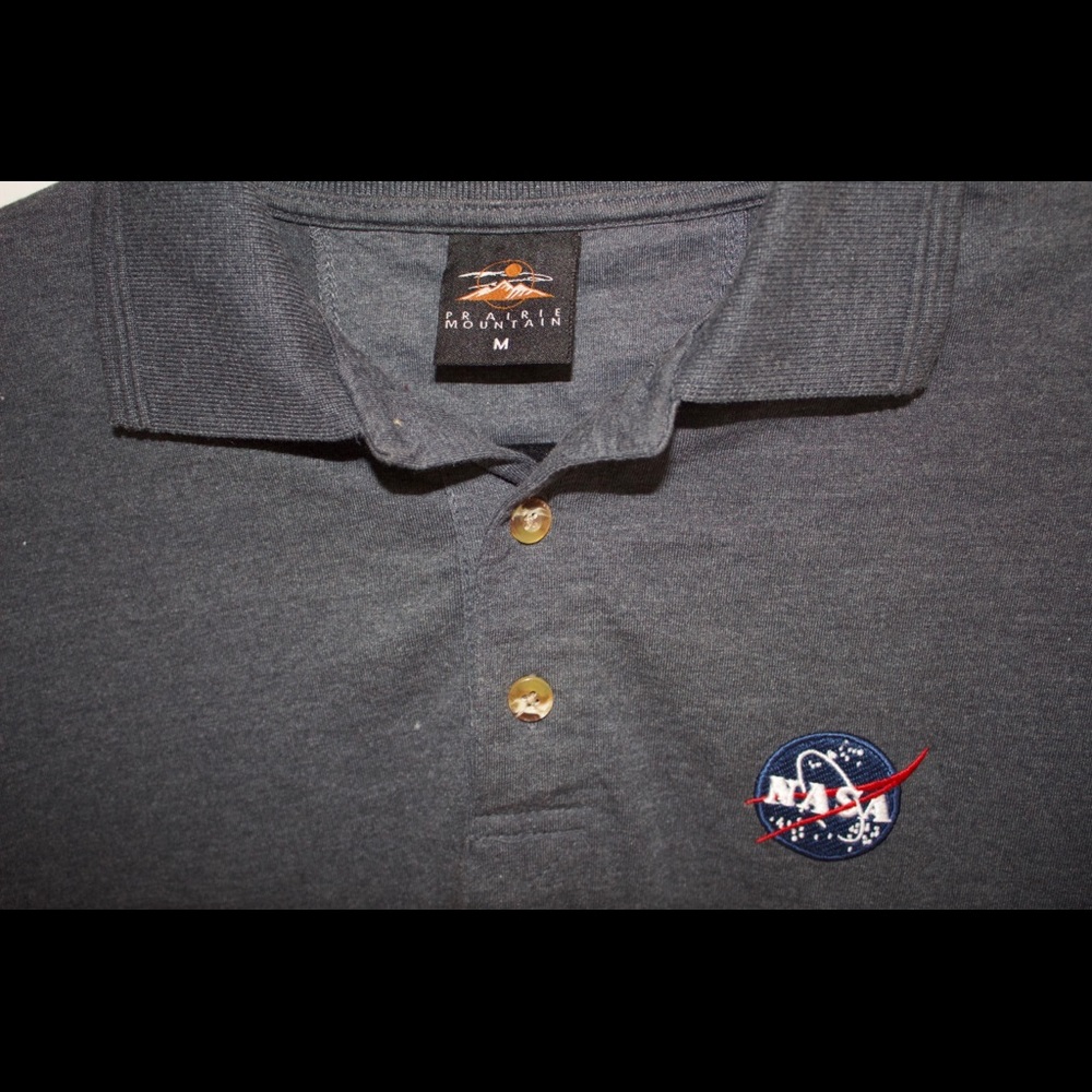 NASA polo shirt men’s Medium